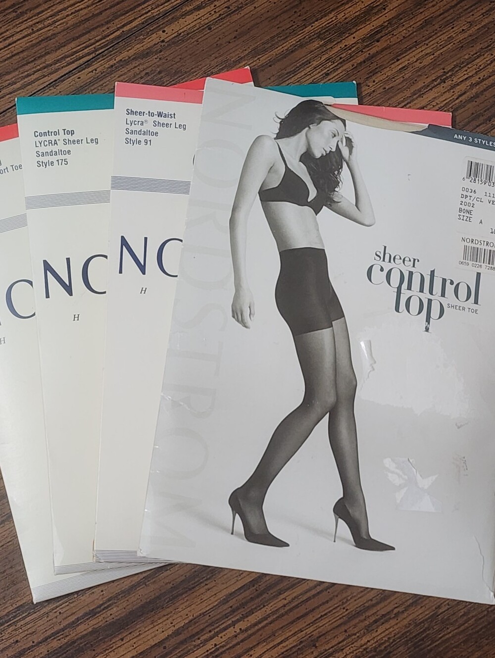 Vintage Nordstrom Hosiery Pantyhose Size A NOS Lot of 4 Lycra Sheer